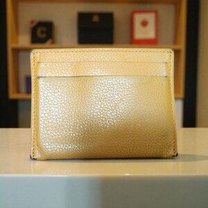 Longchamp Yellow Comfort Strappy SlideSlim Minimalist Wallet Authentic Longchamp